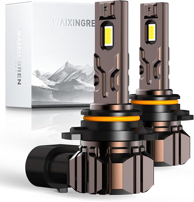 Bulb, 26000LM Super Bright 6500K 800% Brighter Bulbs with Turbo Fan, IP68 Waterproof, Plug-N-Play (9005)
