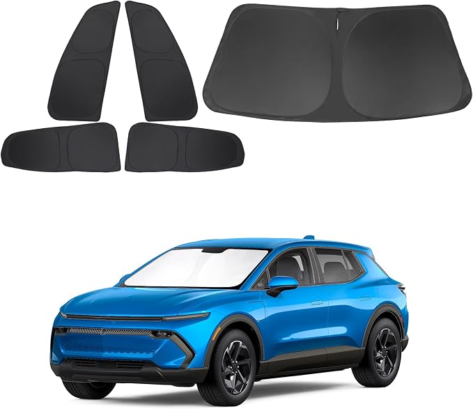 TINGLU Window Shades for Chevrolet Chevy Equinox EV 2024-2026 Accessories Car Side Full Windows Rear Windshield Sun Shade Sun UV Rays & Privacy Protection for Camping 5PCS