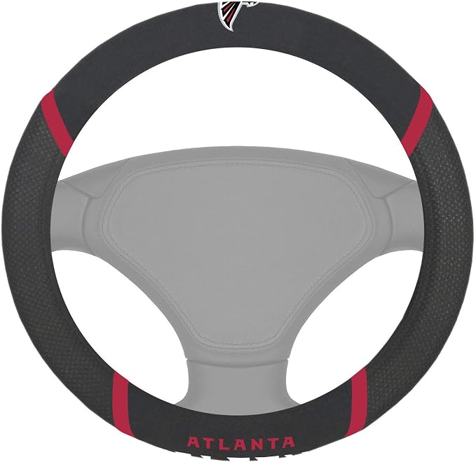 FANMATS NFL Unisex-Adult Embroidered Steering Wheel Cover
