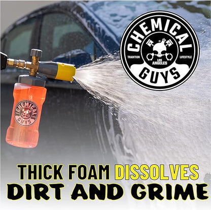 Chemical Guys Big Mouth Max Release Foam Cannon - Foam Cannon for Pressure Washer for Car Wash, Home Cleaning, and Boat Wash with 34 oz Bottle