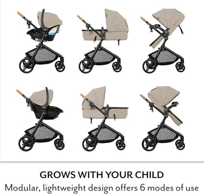 Evenflo Pivot NXT Travel System with LiteMax NXT Infant Car Seat (Silverado Gray)