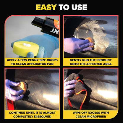 Carfidant Scratch and Swirl Remover - Car Scratch Remover for Vehicles Paint - Polishing Compound for Cars - Universal Repair Car Paint - 8.4 fl. Oz with Buffer Pad