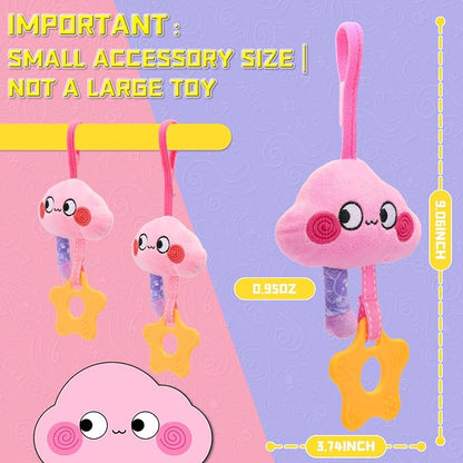 Musical Car Seat Toy for Babies 0-12 Months Girl, Unicorn Activity Hanging Toy Accessories Stroller Toy with Soothing Music