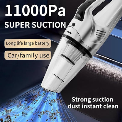 Handheld Vacuum Cordless Rechargeable,Portable Car Vacuum Cleaner with USB Charge.LED/Multi Accessories,Hand Vacuum Cordless for Pet Hair,Home,Car,Office