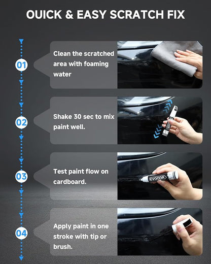 PAU/LAU Granite Crystal Metallic Touch Up Paint Compatible with JeepExact Match 2 in 1 Touch up Paint for Chips and Nicks Repair