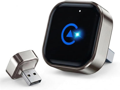2026 MINI Wireless CarPlay & Android Auto 2-in-1 Adapter, Bluetooth Apple Car Play Dongle for iPhone & Android, Ultra-Compact 5.8GHz WiFi Auto-Connect with Smart Cooling for OEM Wired Cars