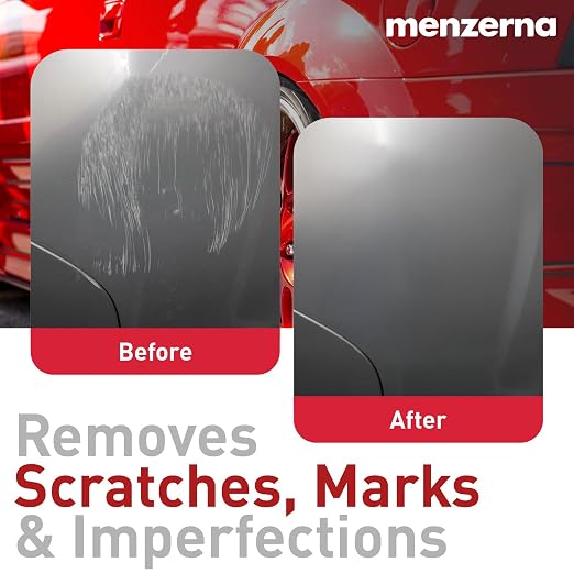 menzerna Deep Scratch Remover Kit I Car polishing Set with Menzerna Heavy Cut 1000 (8oz) and 6 Inch Polishing Pad I Deep Scratch Remover Kit for All Types of Vehicles