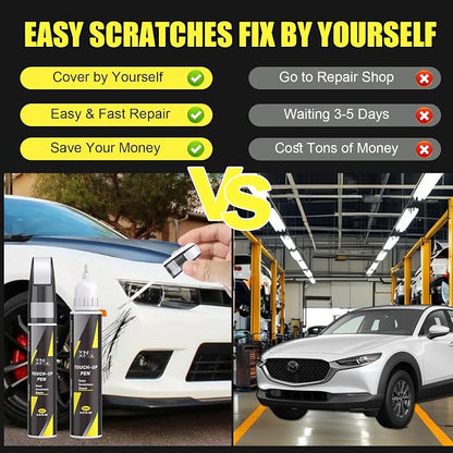 XNA Zircon Sand Metallic(48T) for Mazda Touch Up Paint, Car Scratch Remover for Nicks and Chips Repair, 2-In-1 Quick & Easy Fix Car Scratch Repair Kit with Exact Color-Matched