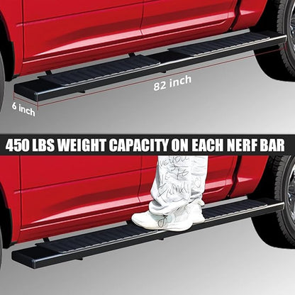 COMNOVA 6" Running Boards Compatible with 2017-2025 Honda Ridgeline SUV. Truck Steps and Running Boards Side Steps Made with Carbon Steel. Truck Side Steps for Ridgeline.