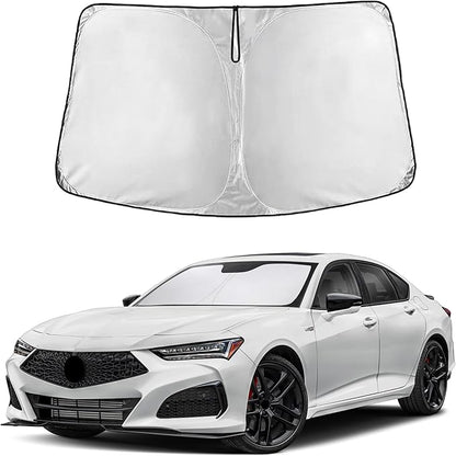 EcoNour Windshield Sunshade Compatible for Acura TLX 2021-2024 2025 2026, Sun Visor for Front Windshield & Window Sun Shade Cover, UV Heat Blocker & Protector, Car Accessories