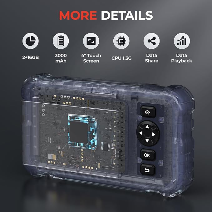 LAUNCH CRP129HD Heavy Duty Truck Scanner with DPF Regen, Full System Diesel Semi Truck Diagnostic Tool, Truck Code Reader with Speed Limit Reset for Cummins Detroit Allison International Paccar