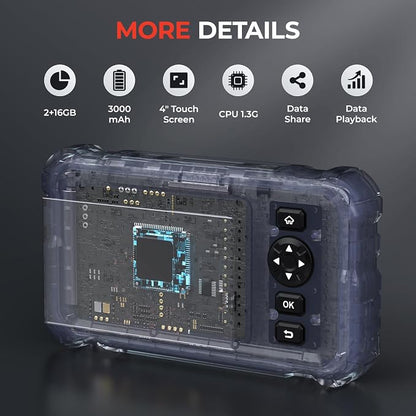 LAUNCH CRP129HD Heavy Duty Truck Scanner with DPF Regen, Full System Diesel Semi Truck Diagnostic Tool, Truck Code Reader with Speed Limit Reset for Cummins Detroit Allison International Paccar