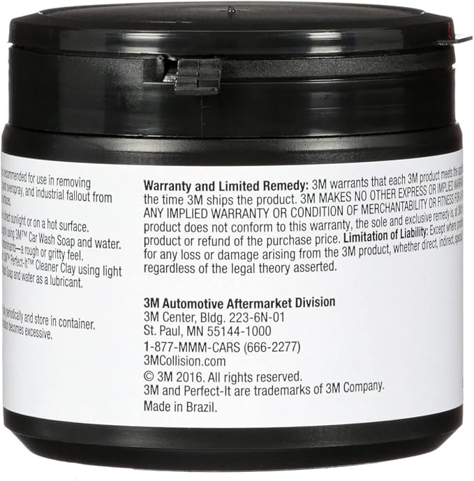 3M Perfect-It Cleaner Clay, 38070, 200 g, 1 bar per bottle