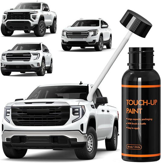 GAZ/WA8624/50 Summit/Olympic/Interstellar White Touch Up Paint Compatible With GMC, Car Paint Scratch Repair Kit, Automotive Paints Scratch Repair for Sierra/Terrain/Yukon/Acadia/Canyon/Savana