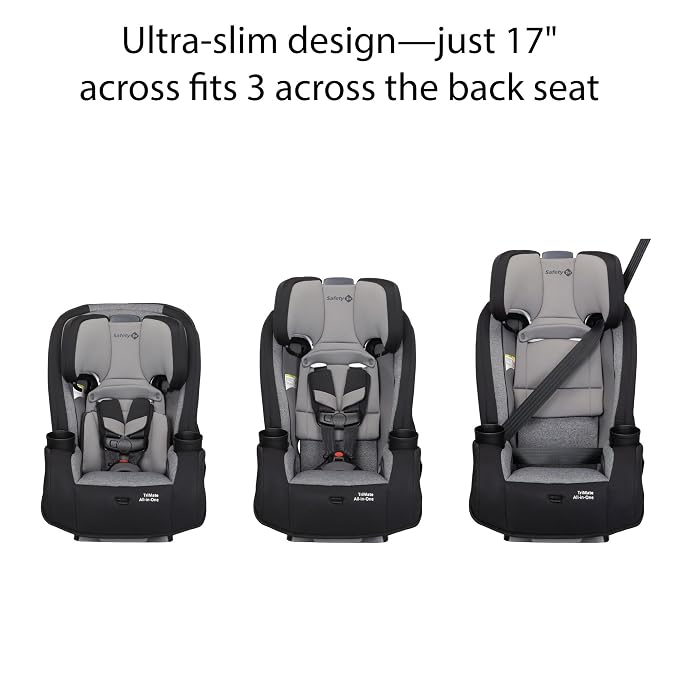 Safety 1st Convertible Car Seat, Convert from Rear to Forward Facing and Belt-Positioning Booster, High Street, From Birth to Age 10, TriMate