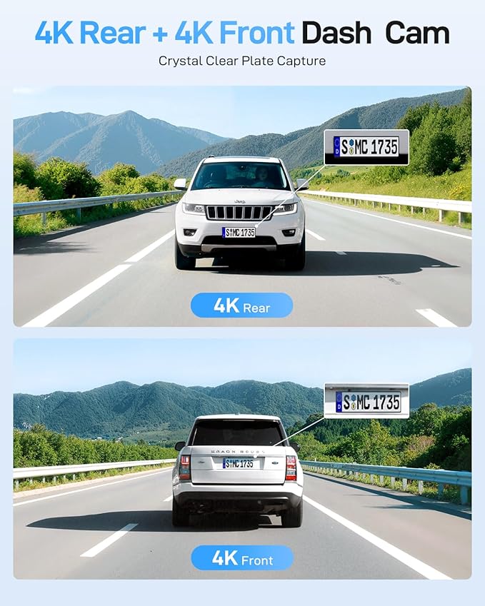 VIOFO A229 Ultra 2CH Dual 4K Dash Cam Front and Rear, Dual STARVIS 2 IMX678 Sensors & 2-Channel 4K HDR, Faster 5GHz Wi-Fi & Precise GPS Car Camera, Voice Control, Super Night Vision 2.0