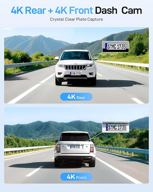 VIOFO A229 Ultra 2CH Dual 4K Dash Cam Front and Rear, Dual STARVIS 2 IMX678 Sensors & 2-Channel 4K HDR, Faster 5GHz Wi-Fi & Precise GPS Car Camera, Voice Control, Super Night Vision 2.0