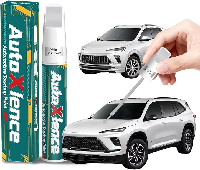 White Frost Tricoat(G1W/WA140X) Touch Up Paint Compatible with Buick Car Paint Pen Scratch Repair Automotive Scratch Remover Fix Exact Color Match