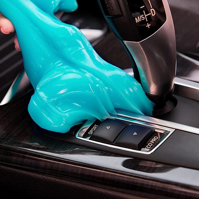 Car Cleaning Gel Car Cleaning Putty Car Putty Auto Detailing Tools Car Slime Cleaner Dust Cleaning Gel for Car Interior Cleaner Car Cleaning Supplies Cleaning Kit Car Accessories Blue