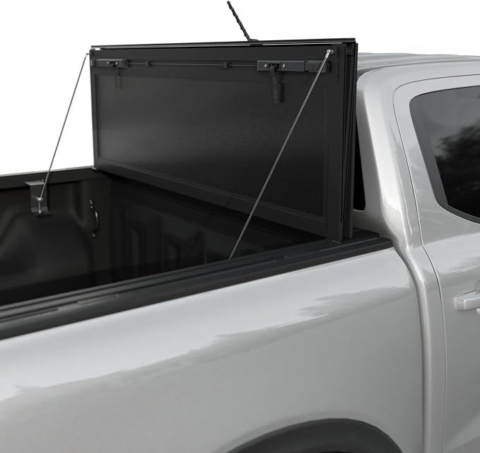 Toptiny Low Profile Flip Up Truck Bed Tonneau Cover Fits 2004-2014 Ford F-150 5'5" Bed (66")