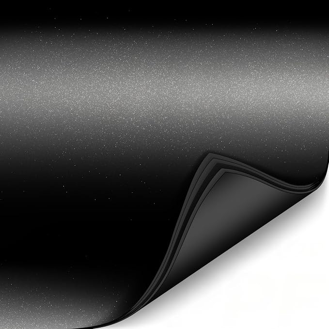 ColorFusion PPF by VViViD, Matte Stealth Metallic Black Dry Apply PPF Vinyl Car Wrap Roll 10ft x 5ft