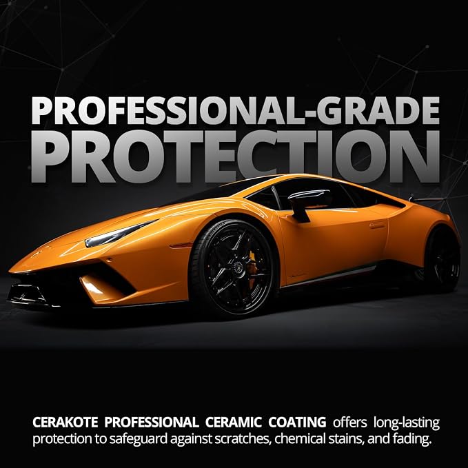 Cerakote® Professional Ceramic Paint Coating – High-Gloss Professional-Grade Paint Protection Kit, Ultra-Hydrophobic, UV & Chemical Resistant, 5-Year Ceramic Paint Coating, (2) 30ml Bottles