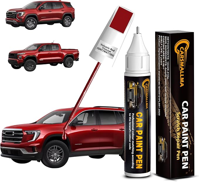 Volcanic Red Tintcoat(GNT/WA170H) Car Touch Up Paint for GMC, Color Accurate Car Paint Scratch Repair Pen Kit Quick & Easy Fix Vehicle Chips and Automotive Nicks Scuff
