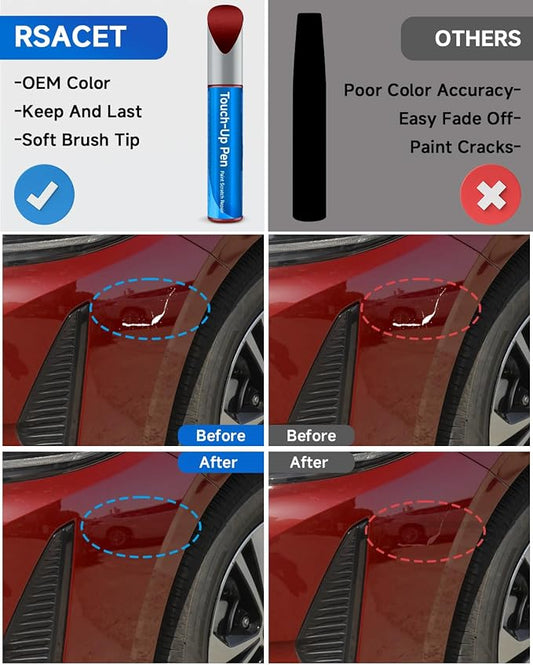 3R1 Matador Red Mica Touch Up Paint Compatible with Toyota Exact Match Touch Up Paint Car Scratch Repair