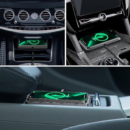 Wireless car Charger Charging pad 15w Non Slip FastCharger for car Wireless Phone Charger for Android for iPhone 11/12/13/14/15/16/17 Pro Max Xs,Samsung Galaxy S20(1M Cable)