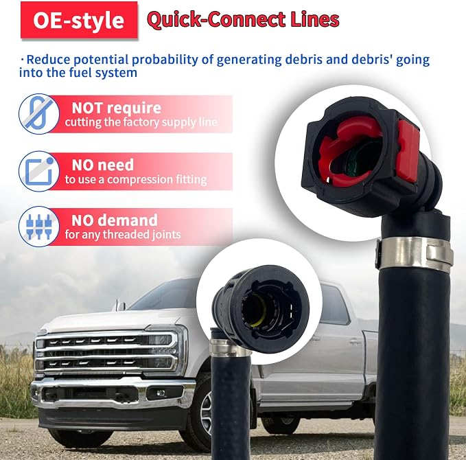Upgraded Woven CP4 Disaster Prevention Kit Compatible with 2011-2022 Ford F250 F350 F450 F550 Super Duty - 6.7L Powerstroke Diesel Engine Replace# CP4-6.7F-BP-G2.1, 7031190