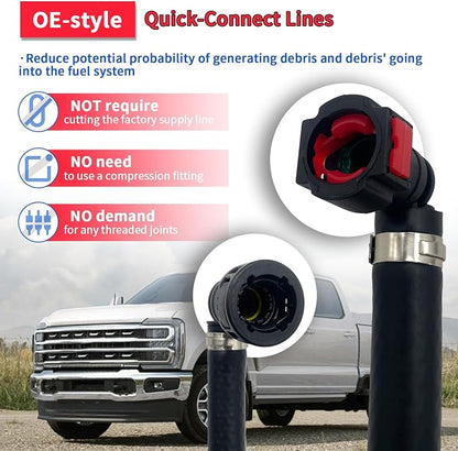 Upgraded Woven CP4 Disaster Prevention Kit Compatible with 2011-2022 Ford F250 F350 F450 F550 Super Duty - 6.7L Powerstroke Diesel Engine Replace# CP4-6.7F-BP-G2.1, 7031190