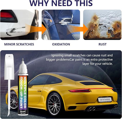 [2-PACK] Compatible with Mercedes-Benz Touch Up Paint[Black/Jet Black(040/9040)]-Exact OEM Match Equivalent,Fast Drying Mula,Eco Friendly Scratch Repair Kit Deep Scratches