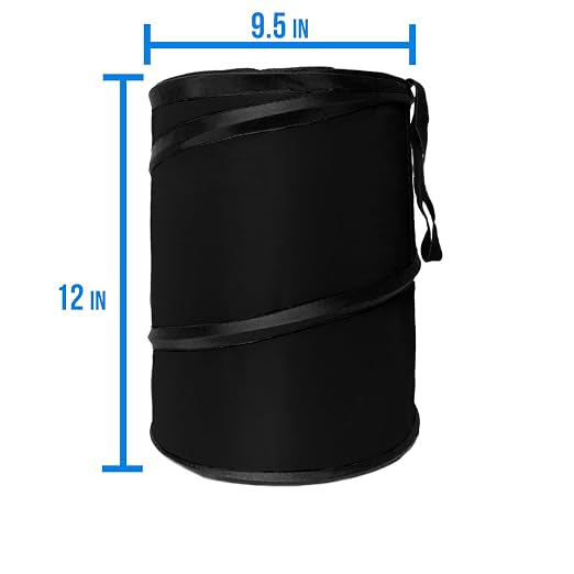 FH Group Automotive Waterproof Portable Collapsible Large Trash Can Garbage Container fits Most Cars,Polyethylene,SUVs,and Trucks Gray