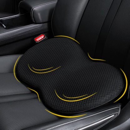 kingphenix Wedge Car Seat Cushion: Memory Foam Truck Seat Cushion for Car Seat Driver - Sciatica and Back Pain Relief - Enhancing Driving Comfort - Black X-Large