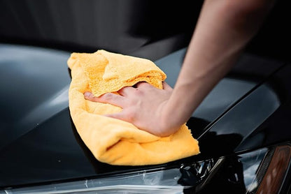 Maxshine 16" x 24" Universal 5-Piece Professional Edgeless Microfiber Towel Set – 380GSM Extra Absorbent & Ultra Plush – Premium Towels for Car Wash, Home Cleaning & Pet Drying