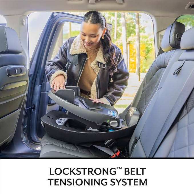 Evenflo Revolve180 LiteMax NXT Rotating Rear-Facing Lightweight Preemie and Infant Car Seat 3-30lbs. with SensorySoothe. Easy Install with Base (Agate Purple)