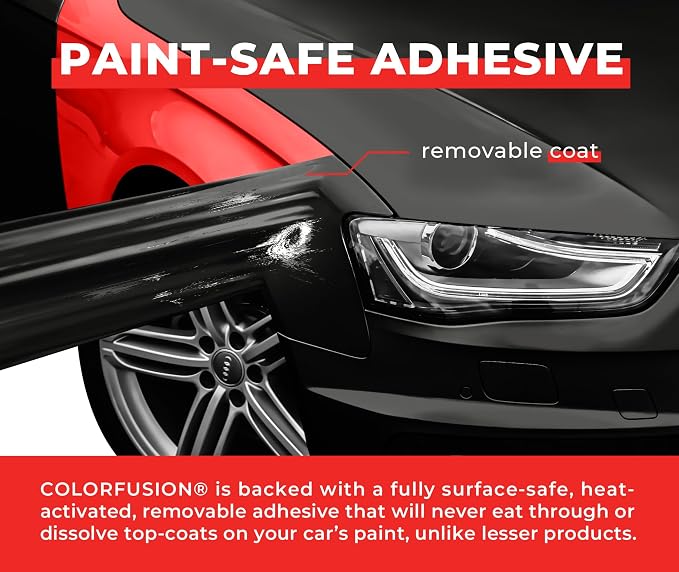 ColorFusion PPF by VViViD, Matte Stealth Midnight Black Dry Apply PPF Vinyl Car Wrap Roll 6ft x 5ft