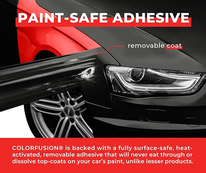 ColorFusion PPF by VViViD, Matte Stealth Midnight Black Dry Apply PPF Vinyl Car Wrap Roll 10ft x 5ft