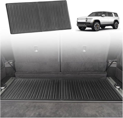 BestEvMod for Rivian R1S All Weather Trunk Mat Protection Accessories, 3D Cargo Liner TPE Material Compatible with Rivian R1S 2022-2025 2026 Interior Accessories