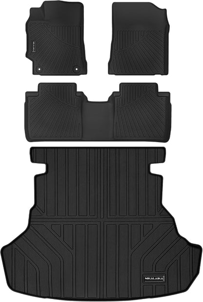 Floor Mat & Cargo Liners for 2012-2017 Toyota Camry All Weather Protection TPE Rubber Full Set Floor Liners & Trunk Mat 2017 Camry Accessories