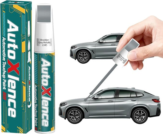 Brooklyn Grey Metallic(C4P) Touch Up Paint Compatible with BMW Car Paint Pen Scratch Repair Automotive Scratch Remover Fix Exact Color Match