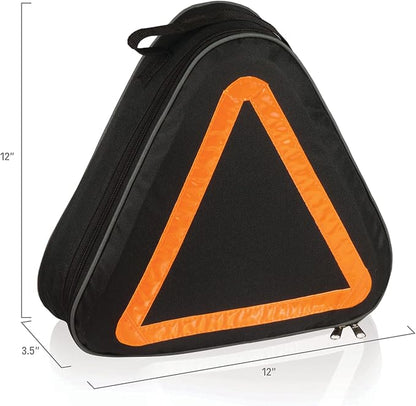 PICNIC TIME NCAA Penn State Nittany Lions Roadside Emergency Car Kit, Auto Vehicle Safety Road Side Assistance with Jumper Cables and Car Tool Kit, (Black with Orange Accents)