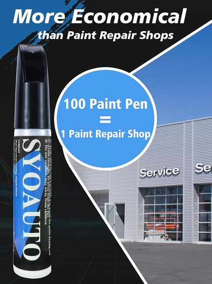 SYOAUTO Crystal Black Pearl NH731P Touch Up Paint Fit for Honda Auto Touch up Paint Scratch Repair Pen Brush and Tip 2 in 1 Crystal Black Pearl NH731P