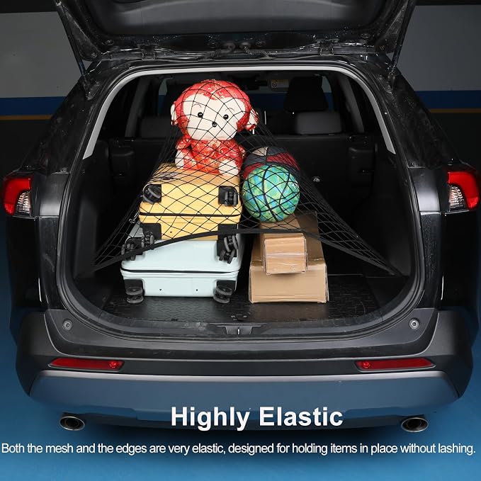 Fit for 2019-2025 Toyota RAV4 RAV 4 Hybrid Floor Style Trunk Cargo Net, Trunk Organizers and Storage Luggage Nets for Crossover for RAV-4 2020 2021 2022 2023 2024 Accessories