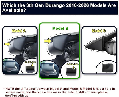 Mangoal Front 4K & Rear 1080P Dash Cam Custom Fit for Dodge Durango 2016-2026 (Model B), GT R/T SRT SXT,Integrated OEM Look, UHD 2160P, WiFi & App,GPS, 128GB Card