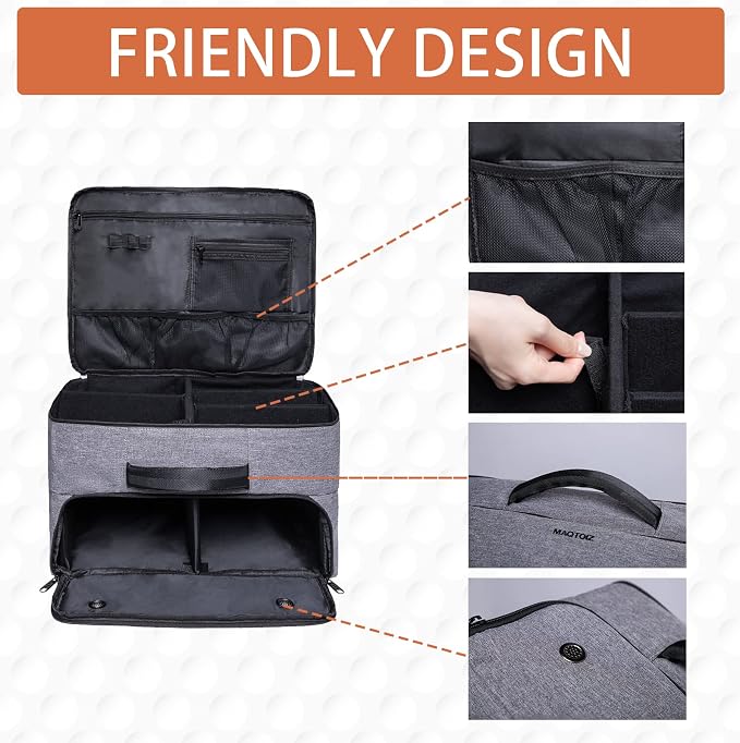 Golf Trunk Organizer 2 Layer, Car Golf Organizer with Ventilated Compartment for 2 Pair Shoes, Golf Trunk Storage Locker for Golf Accessories, Balls, Tees, Clothes, Gloves, Golf Gifts for Men