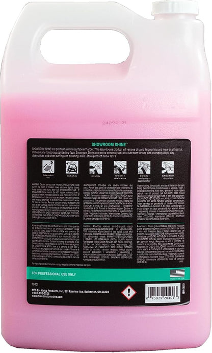 Malco Showroom Shine Spray Car Wax and Instant Detailer - Best Car Wax Spray for Professional Finish/Easy to Use Instant Detailer/Cleans and Waxes Painted Surfaces, Metal and Glass (110401)