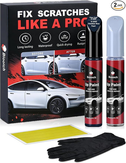 Obsidian Blue Pearl B-588P for Honda Touch Up Paint Kit[2K Clear Coat Included],Exact Color Match Touch Up Paint for Chip and Scratch Repair