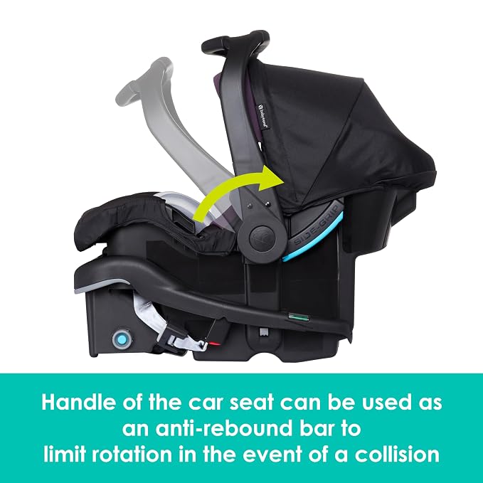 Baby Trend Secure-Lift Infant Car Seat, Dash Plum – Compact Lightweight Carrier, Infant Comfort Cushioning, Adjustable Harness Fit