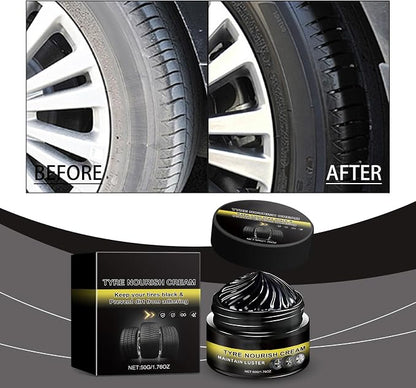Multifunction Auto Care Cream Car Protections Tire Polish for Faux Leather Ideal for Seats Dashboards & Tires Auto Care Cream